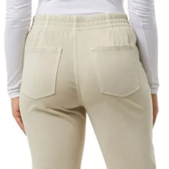 32 DEGREES Ladies Knit Twill Pant XXL-20 Flat Front Elastic Waist Cream 2XL NWT - Picture 4 of 12